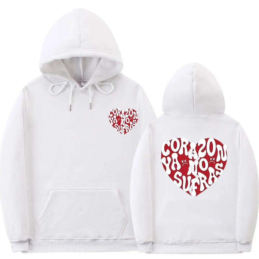 Singer Junior H No Sufras Hoodie Sad Boyz Pullover Male Clothes Hip Hop Oversized Hoodies Men's Fashion Trend Tracksuit
