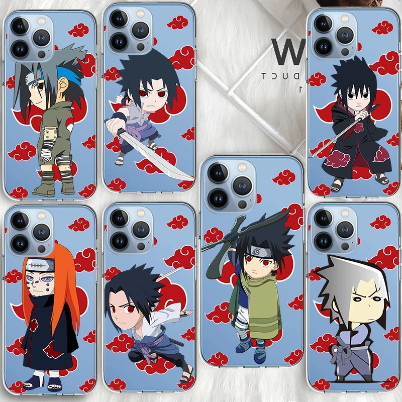

Naruto Cute Cartoon For Apple iPhone 13 12 Mini 11 XS Pro Max X XR 8 7 6 Plus SE 2020 5 5S Soft TPU Transparent Phone Case