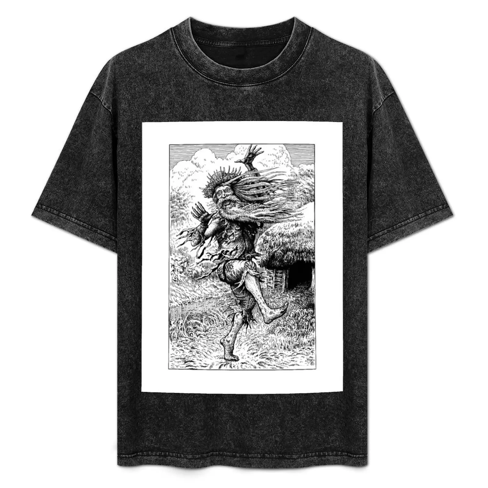 Футболка с рисунком сумасшедшего мешковатые рубашки винтажная одежда большие и