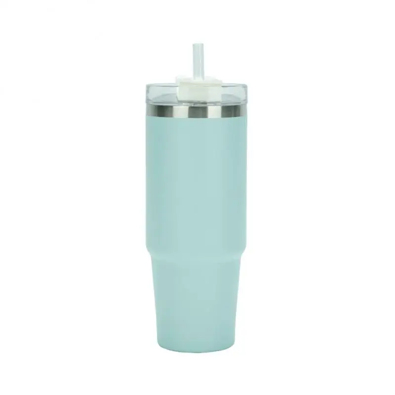 

Five Colours Straw Cup Nine Colors 304 Stainless Steel With Straw Insulated Bottle Double Layer Thermal Mug Household Office Use