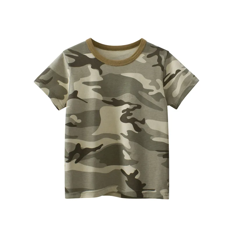 

Children's clothing summer new boy short-sleeved T-shirt baby clothes camouflage