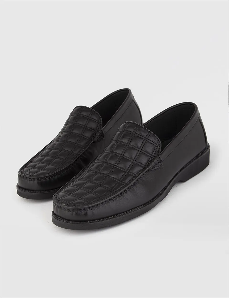 

ILVi-Genuine Leather Handmade Evony Black Leather Men's Moccasin Men Shoes 2021 Fall/Winter