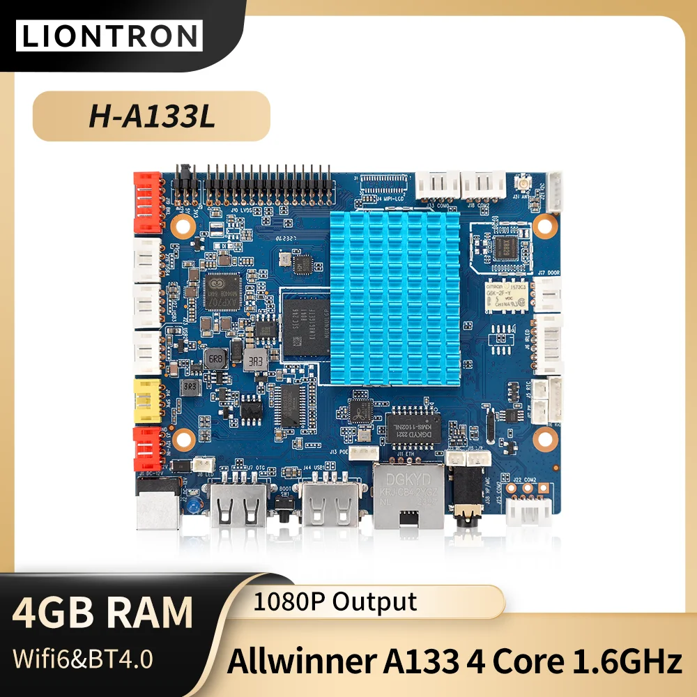 Liontron один компьютер платы 4 Гб RAM AllWinner A133 128 ГБ EMMC макетная плата Android 10 0 LinuxQT OS для