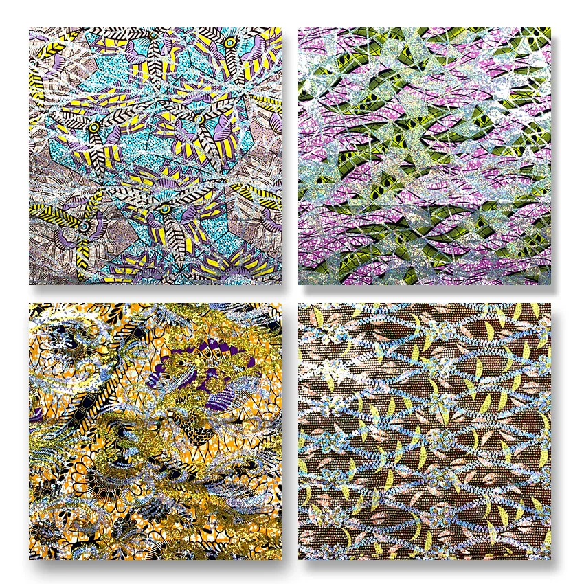 

Luxurious Design Embroidery Real Wax Original Ankara Printing Wax Cotton Nigeria Guipure Lace Fabric