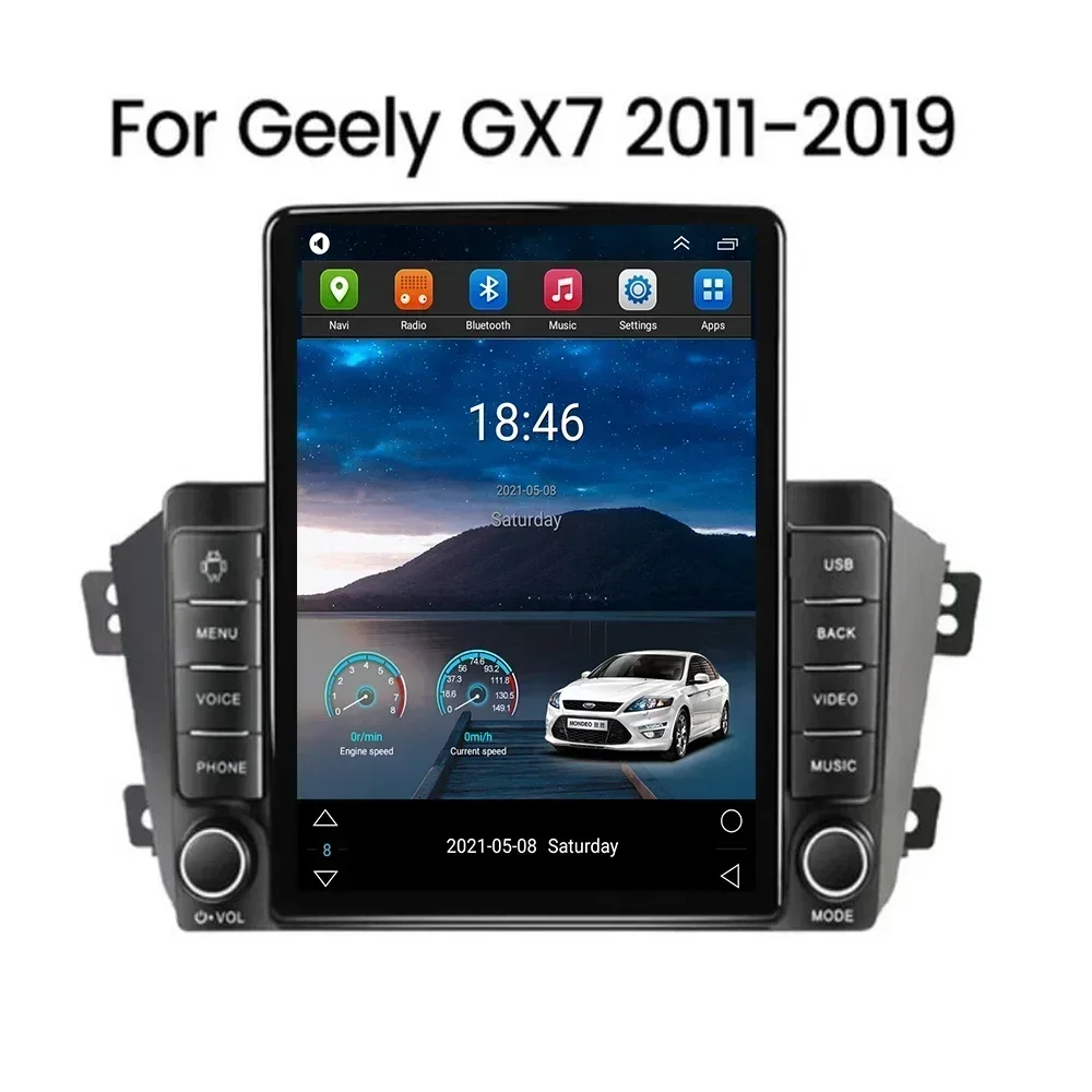 5G LTE Tesla Style 8-ядерный автомобильный Android мультимедийный навигационный плеер радио