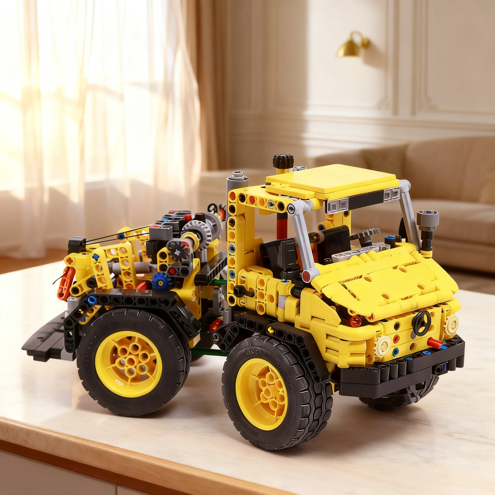 Фото 870 деталей MOC Werner Uniknick MB Unimog Volvo L120, конструктор, игрушка, строительные блоки, рождественские подарки, креативный конструктор для детей, DIY №1