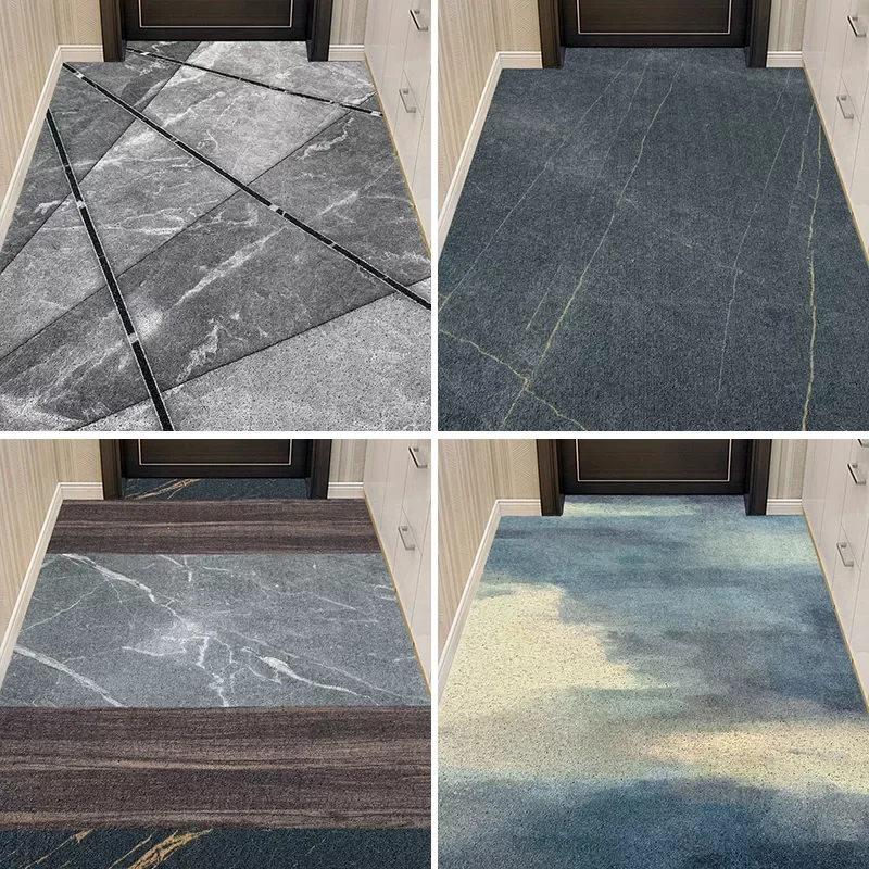 

NEW Nordic Home Doormat Kitchen Mat Bath Mat PVC Anti-slip Mat Living Room Mat Cuttable DIY Hallway Door Mat