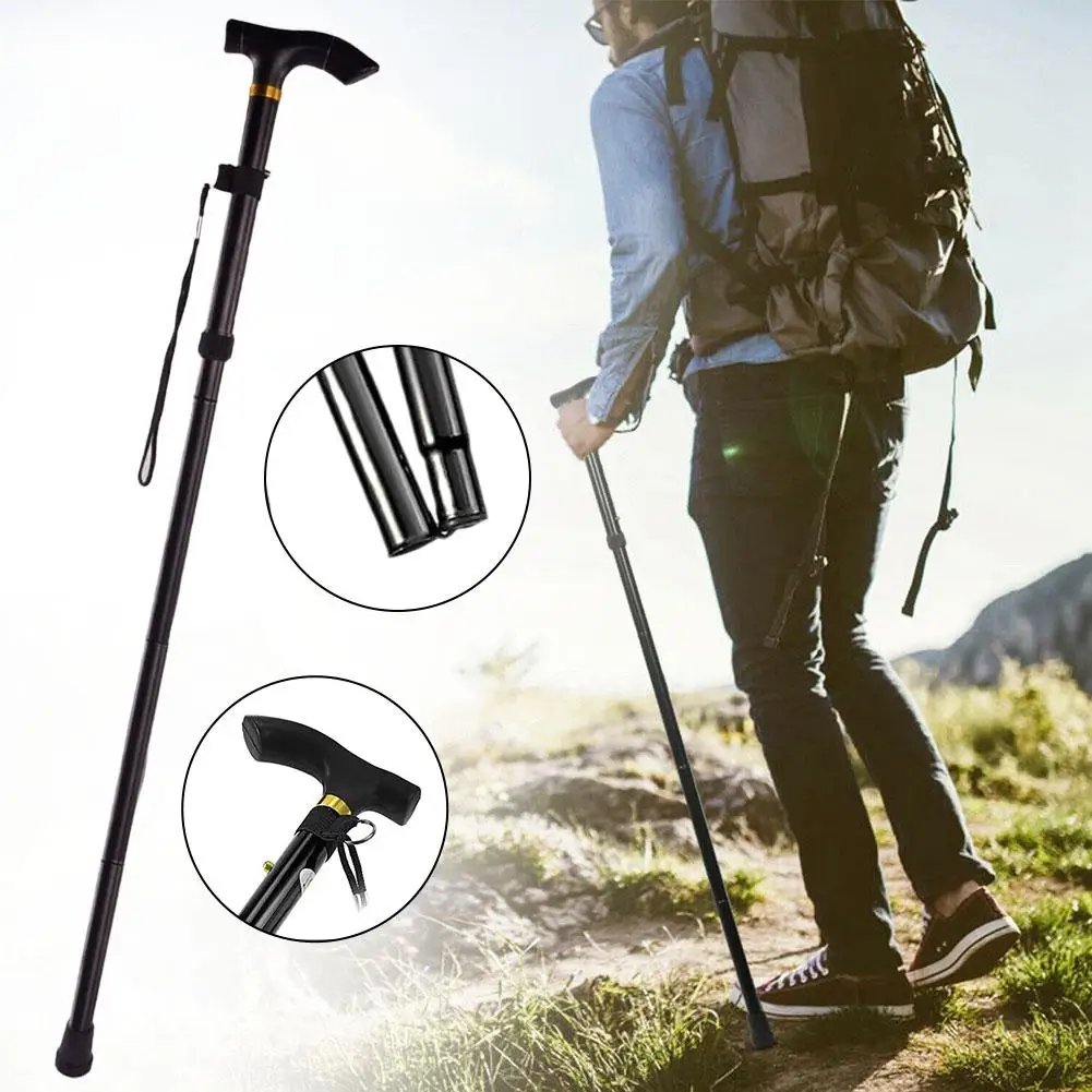 

Aluminum Climbing Cane Telescopic Folding 6-color Climbing Adjustable Strengthening Walking Cane Elderly Cane Non-slip Cane D5N8