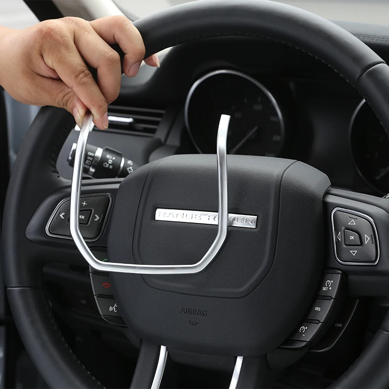 

For Land Rover Range Rover Evoque 12-18 Car steering wheel decorative sequins stickers ABS Steering wheel protection accessories