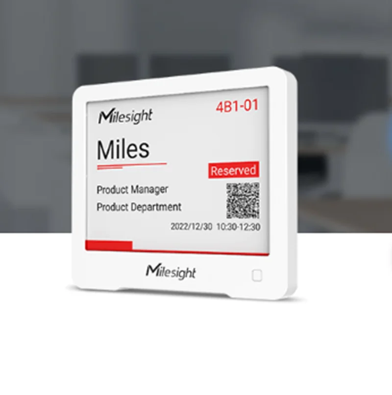 Milesight DS3604 IoT E-ink дисплей открытый API и LoRaWAN кнопка включения различных приложений