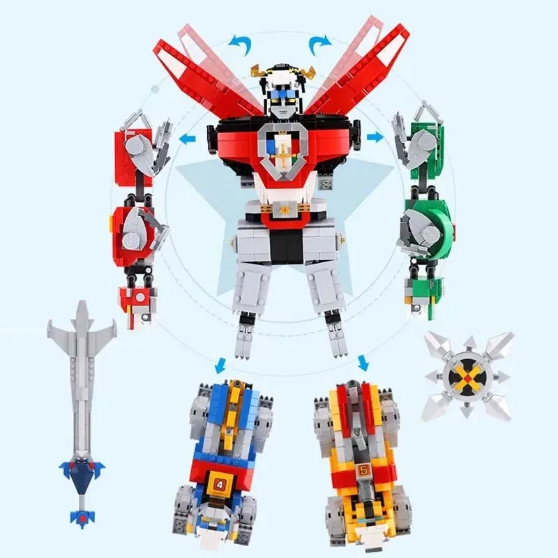 5 в 1 строительные блоки Voltron Defender Of The Universe 21311 16057
