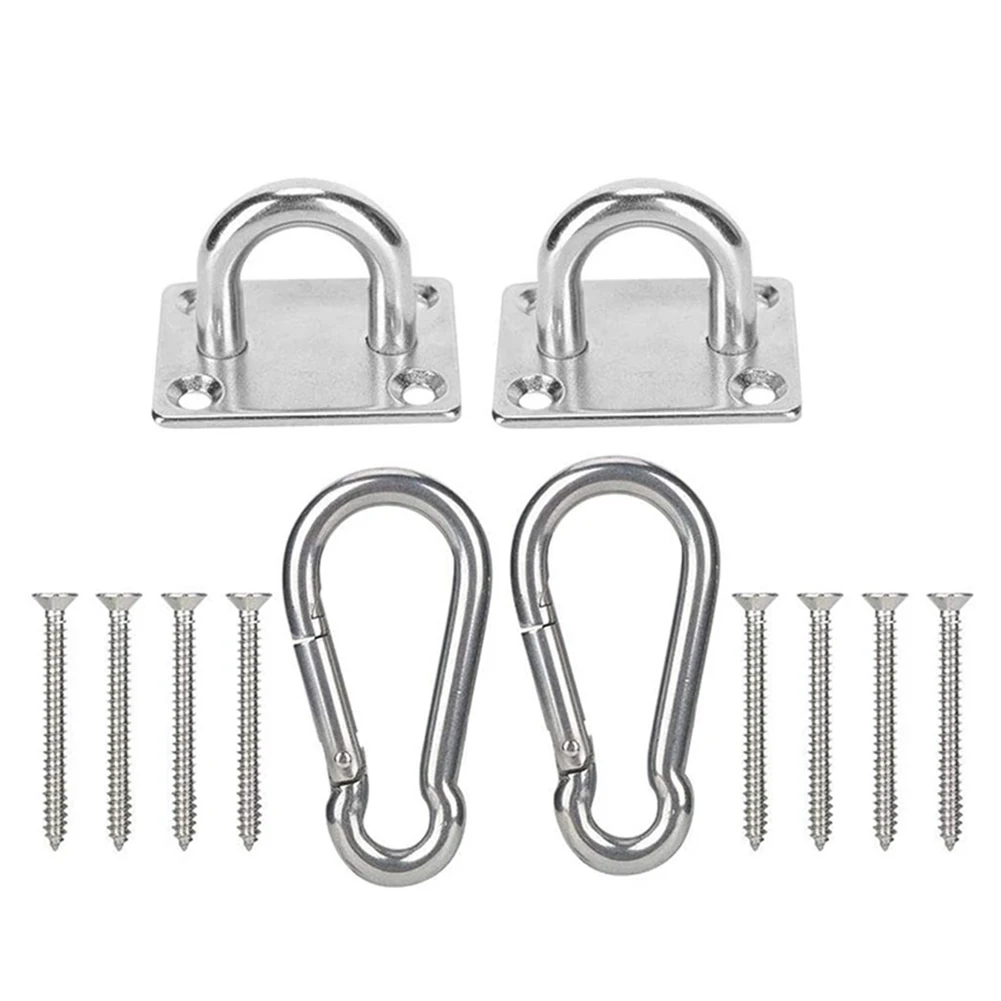 

2Pcs Stainless Steel Heavy Duty Ceiling Hanging Hook Set Swing Chair Bracket Hardware Tool For Yoga Swing Trees