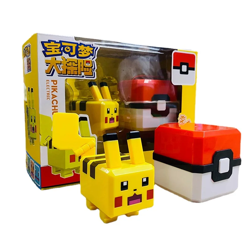 

Japanese Anime Pokémon Adventure New Deformation Toy 7cm Pikachu Doll Hand-made Pokémon Poké Ball Birthday Gift