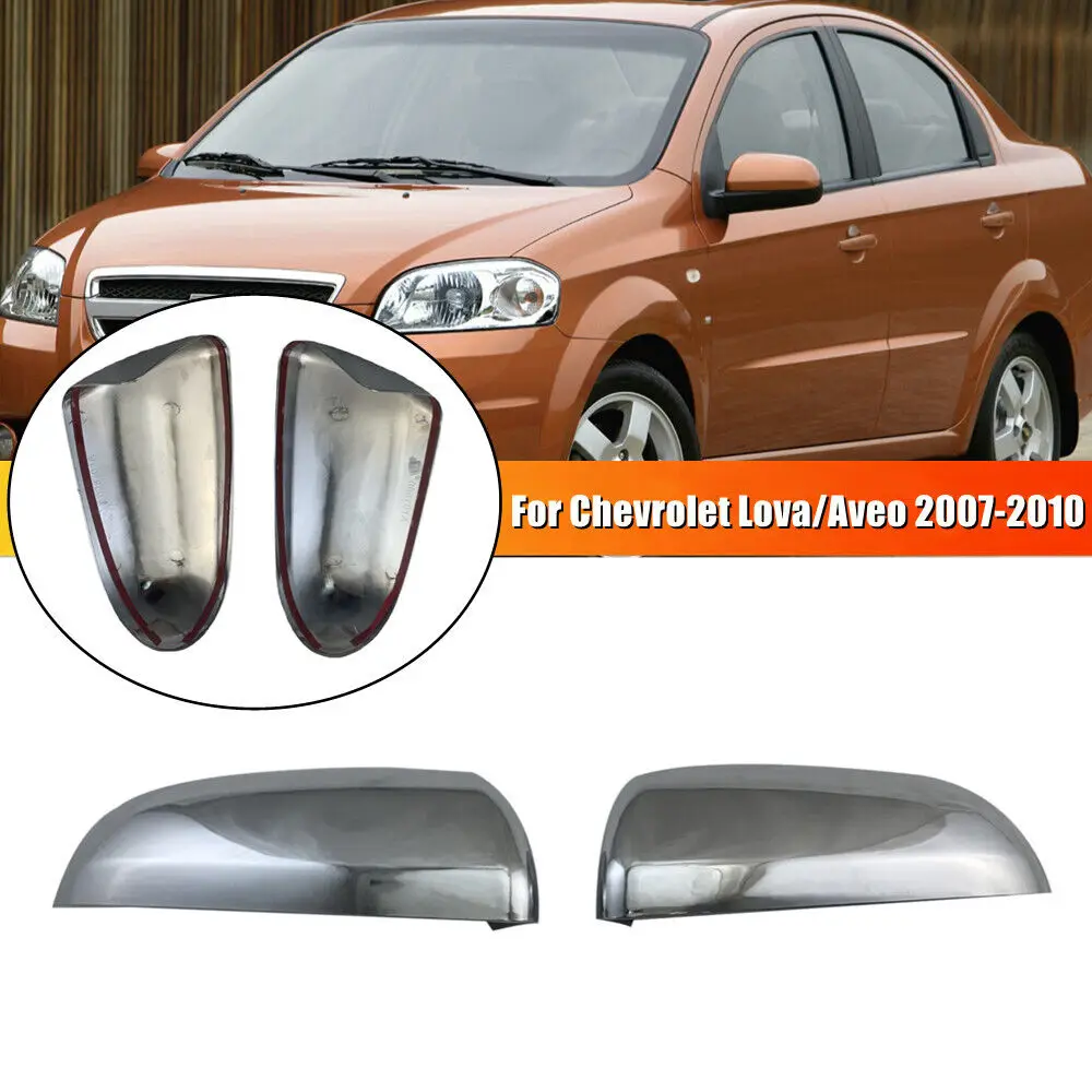 

Для Chevrolet Lova Aveo 2007-2010 Автомобильная наклейка на боковое зеркало заднего вида, крышка крыла, наружная дверь, задний вид, накладка, хромированная АБС-пластик