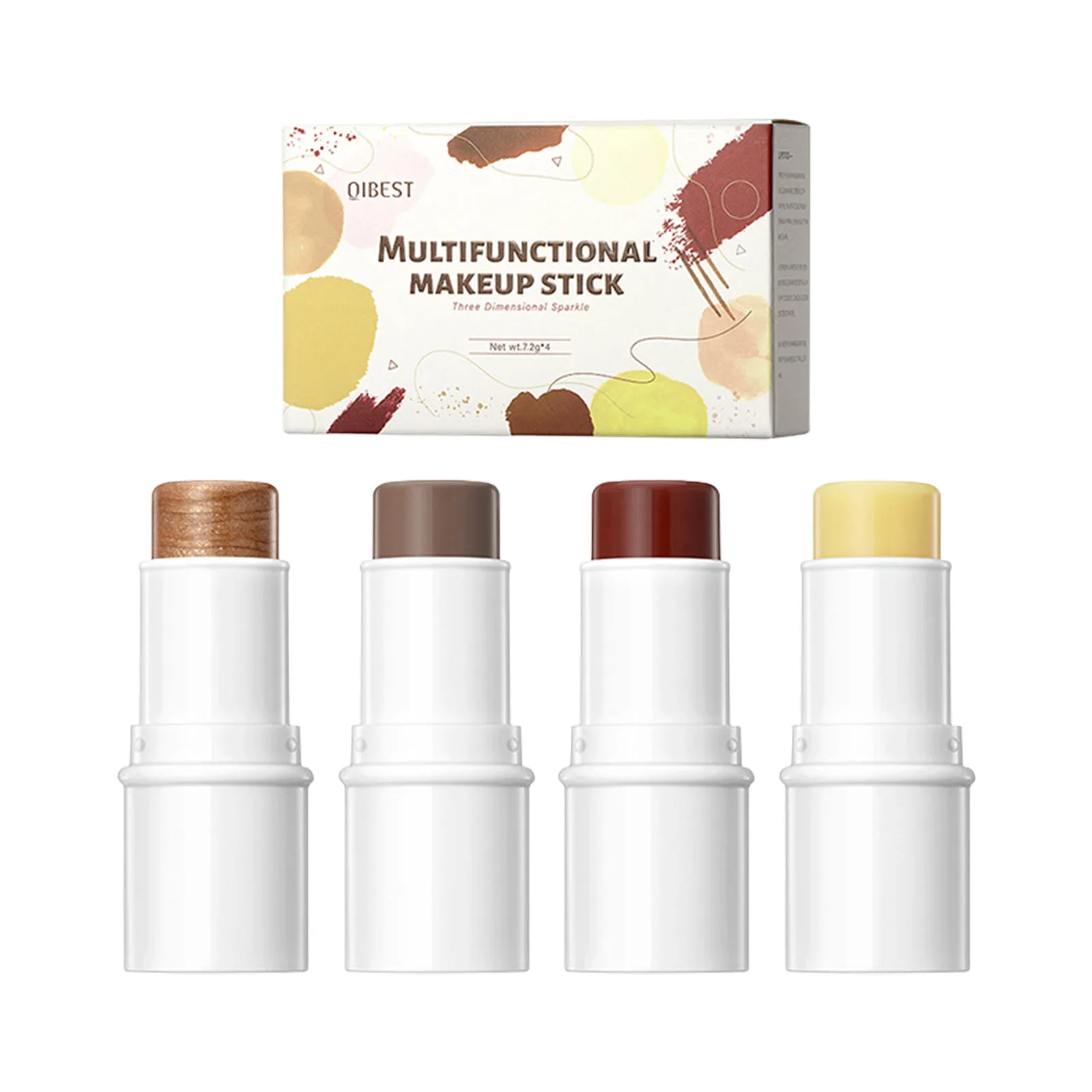

Moisturizer Blush Highlight And Blush Stick Cream Blush Stick Moisturizing Stick Makeup SetWaterproof Facial Makeup Stickers