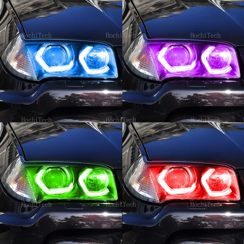 RGB многоцветные световые кольца в стиле M4 APP управление DRL LED Angel Eyes Kit для BMW X3 E83