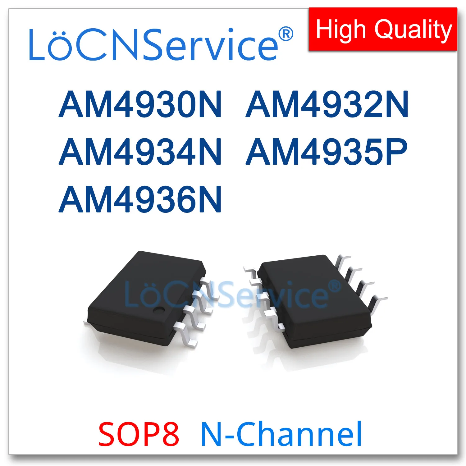 

LoCNService 50PCS 500PCS SOP8 AM4930N AM4932N AM4934N AM4935P AM4936N 4930 4932 4934 4935 4936 N-Channel High quality AM