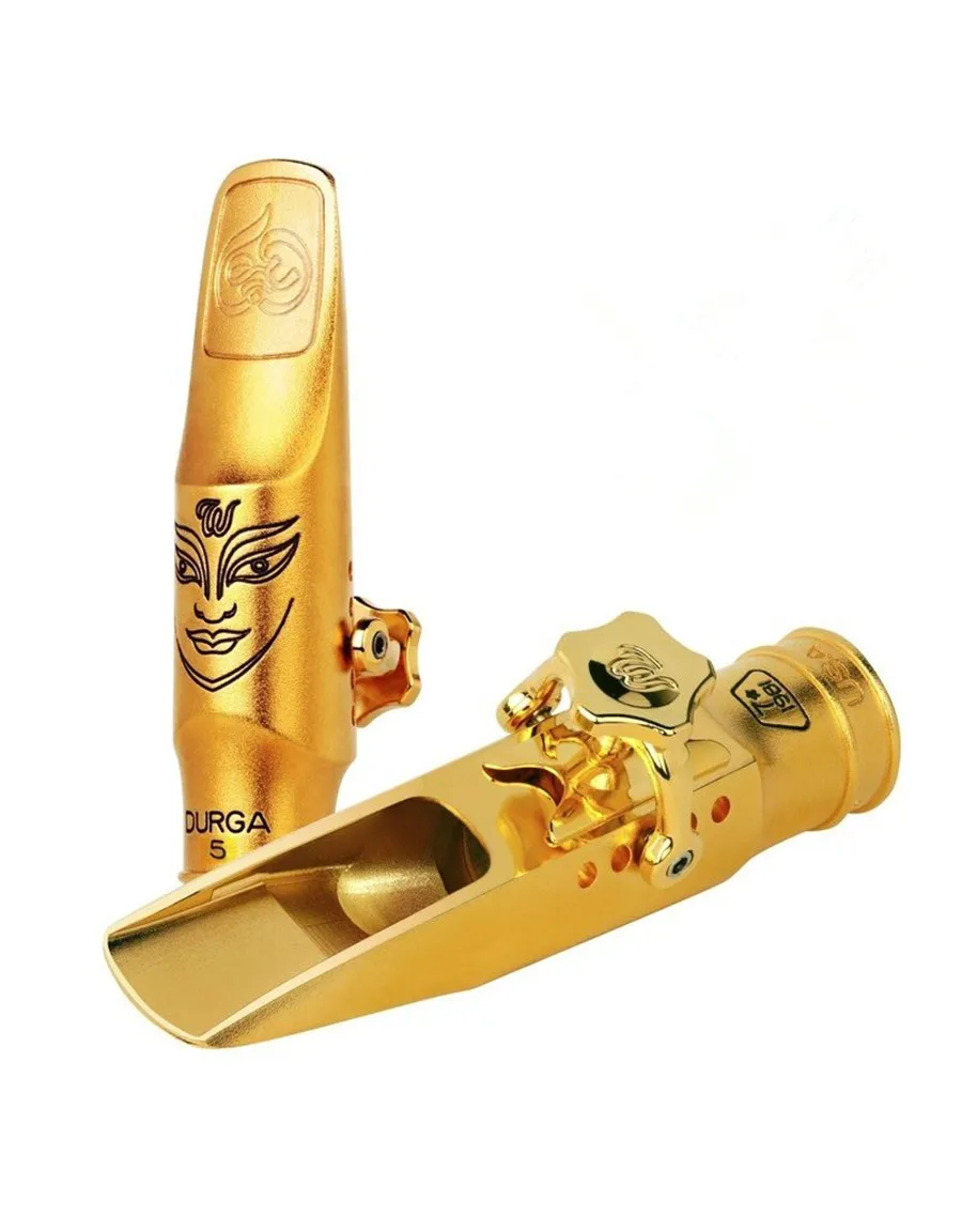 

High Quality Professional Durga 5 Metal Mouthpiece Alto Tenor Soprano Saxophone Gold Plating Sax Mouthpiece Accessories 5 6 7 8
