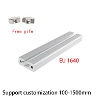 2pcs 1640 aluminum profile european frame standard extrusion frame 100mm 1200mm anodized linear guides for cnc 3d printer parts