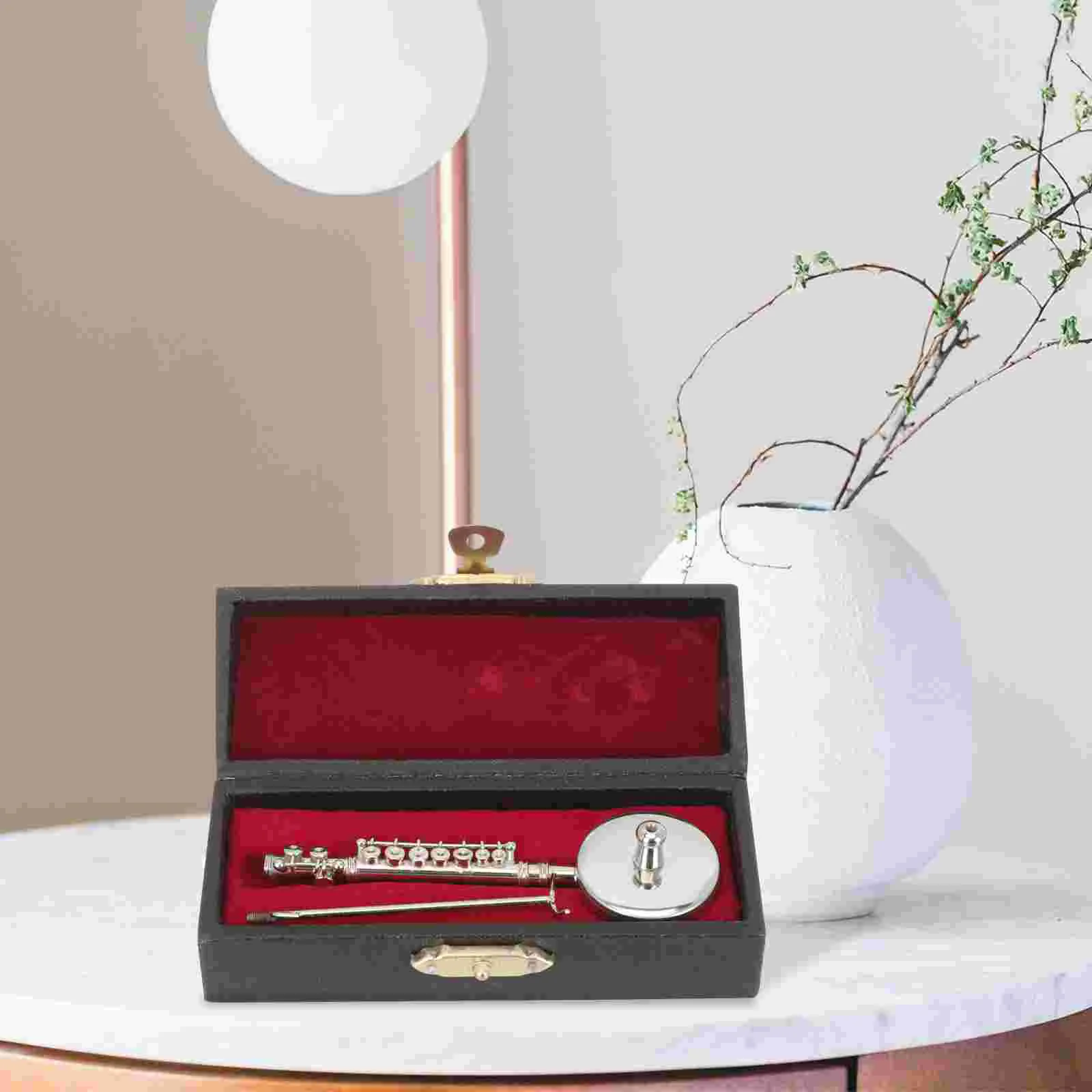 

Flute Miniature Mini Model Musical Instruments Instrument Decor Ornament Wind