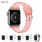 Ремешок силиконовый Solo Loop для Apple Watch Band 44 мм 40 мм, эластичный силиконовый браслет для iWatch Band 38 мм 42 мм, Apple watch Series 543SE6