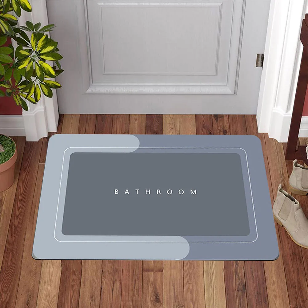 

Противоскользящие Домашние коврики для ванной комнаты, искусственная кожа, пена с эффектом памяти, напольные украшения для ванной комнаты, ...