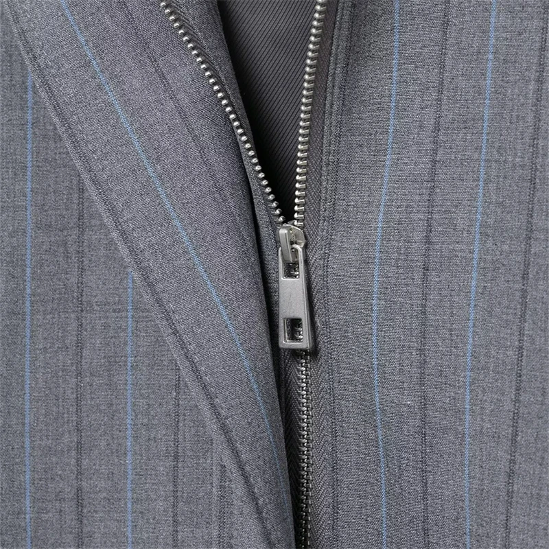 KEYANKETIAN 2023 новинка весны стильная полосатая куртка унисекс топ с отложным