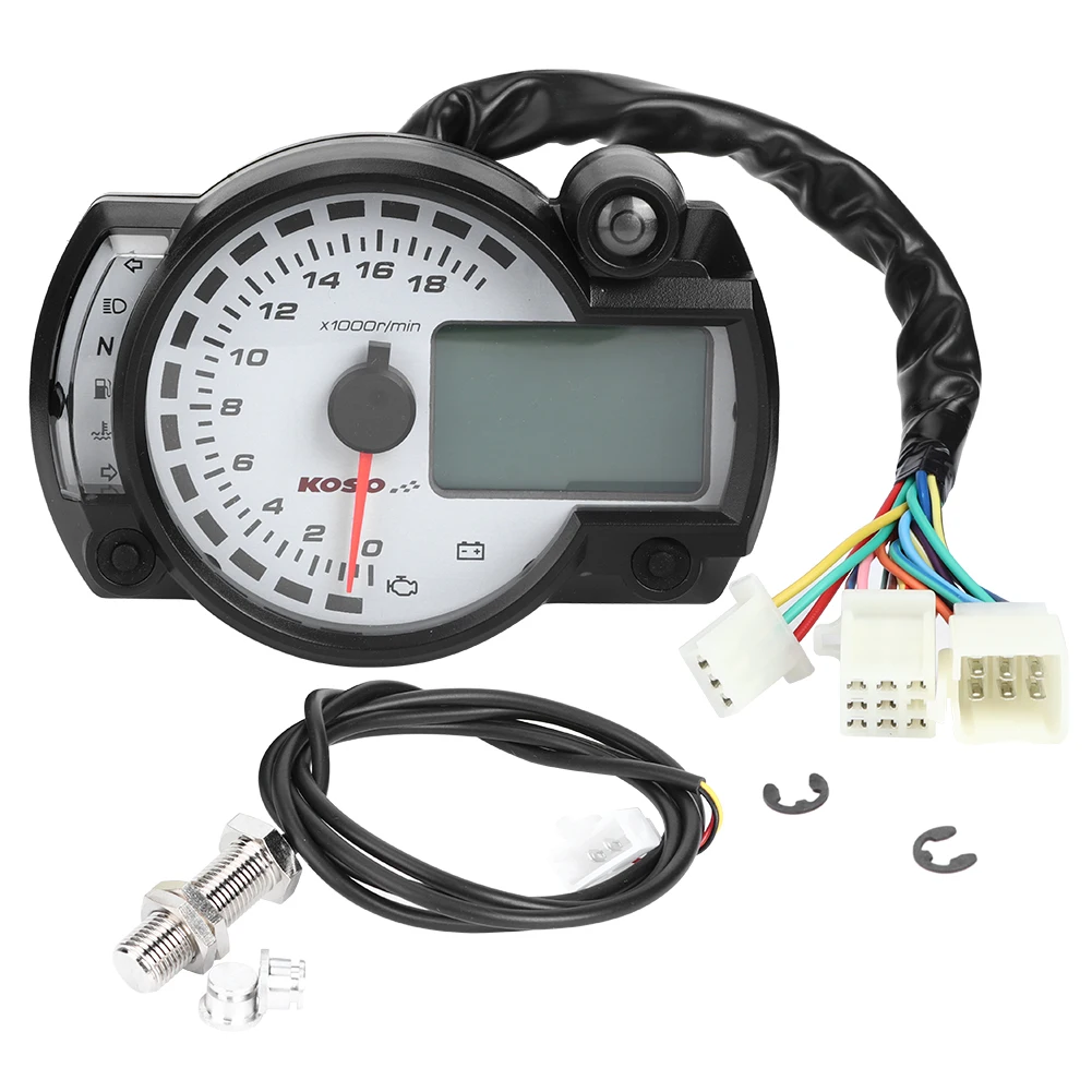 

18000 RPM MPH Odometer Tachometer LCD Display Multifunction Accessory for Motorcycle tachometer§motorcycle tachometer§motorcycle