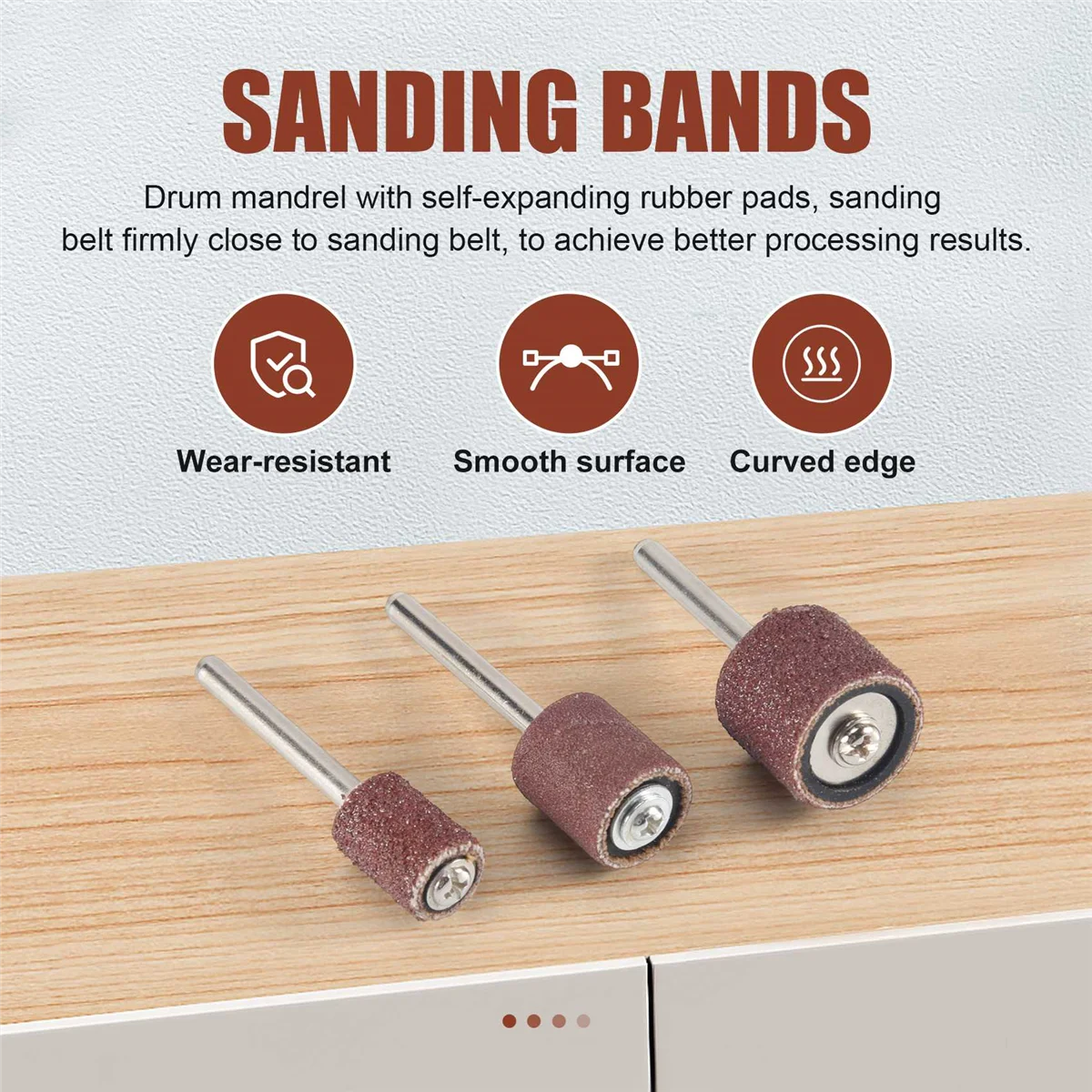 Набор из 132 шт. барабанных шлифовальных станков с бесплатной коробкой включая 120