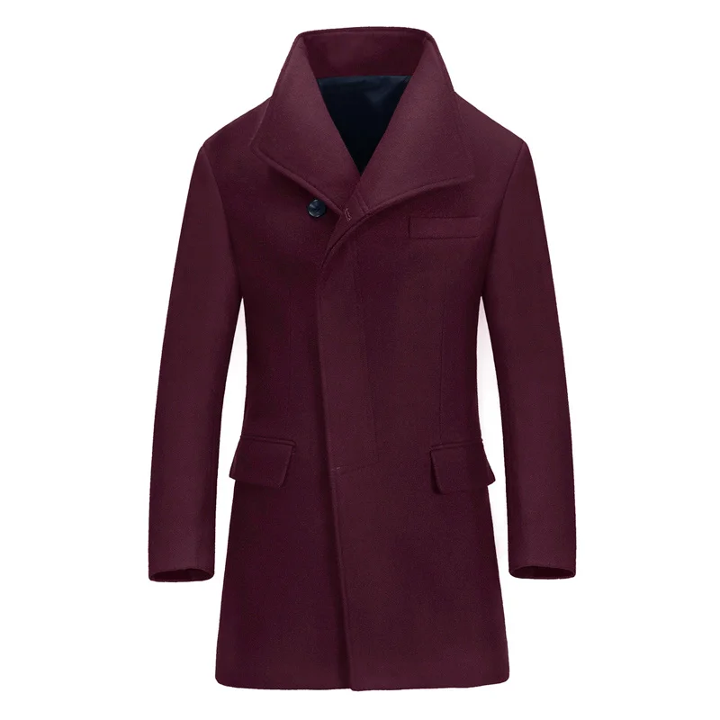 

Мужская шерстяная куртка, корейское пальто для осени и зимы, 2023, мужские куртки, полупальто, 685555, KJ1923