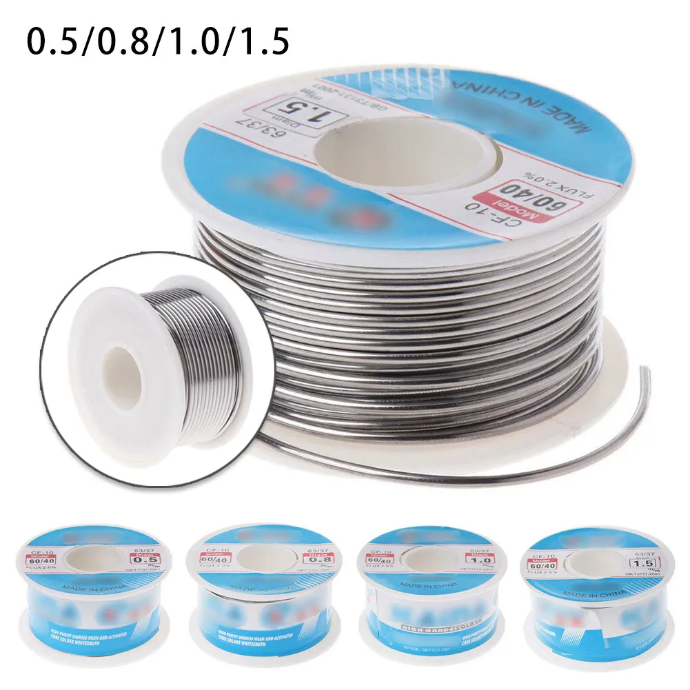

1Pc Solder Wire Flux 2.0% 100g 60/40 Qualitied Tin Lead Soldering Welding Well Solderable Practical Durable