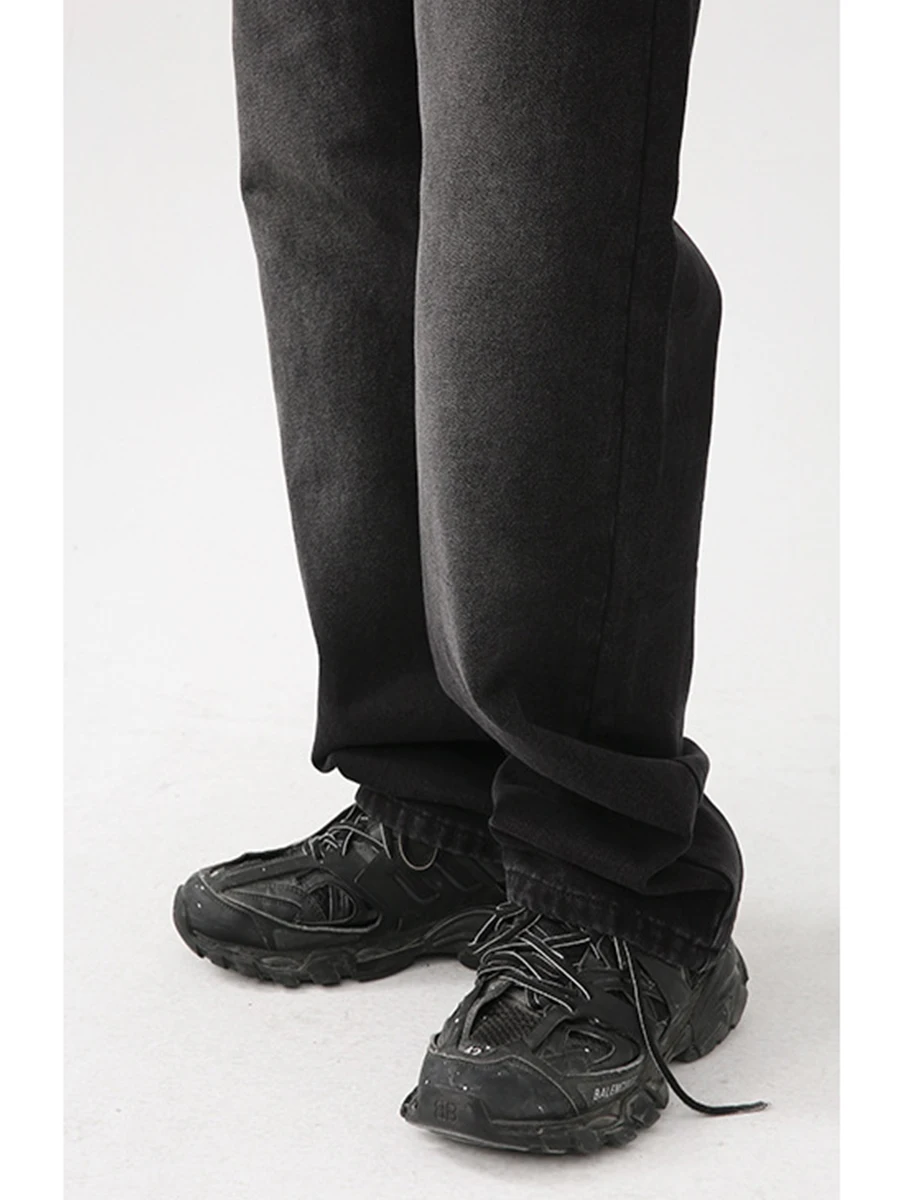 Four Seasons European and American Fashion Straight Loose Jeans Big Pocket Men's and Women's Same Style Streetwear Ins Hot Sale