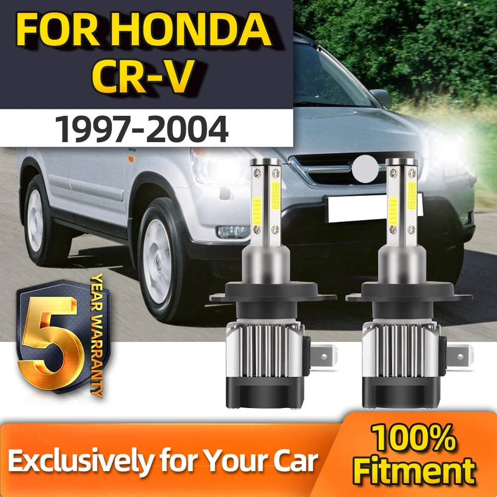 

Crossfox 110W 6000K 2x IP68 Led Car Light Headlight HeadLamp Auto Bulbs 12V High&Low All In One H4 For Honda CR-V 1997-2004