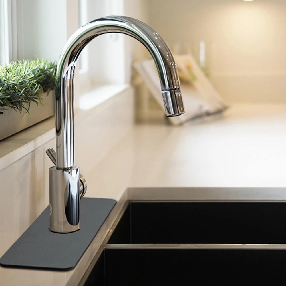

Kitchen Faucet Absorbent Mat Sink Suction Pad Diatomite Faucet Splash Catcher Countertop Protector for Kitchen Bathroom