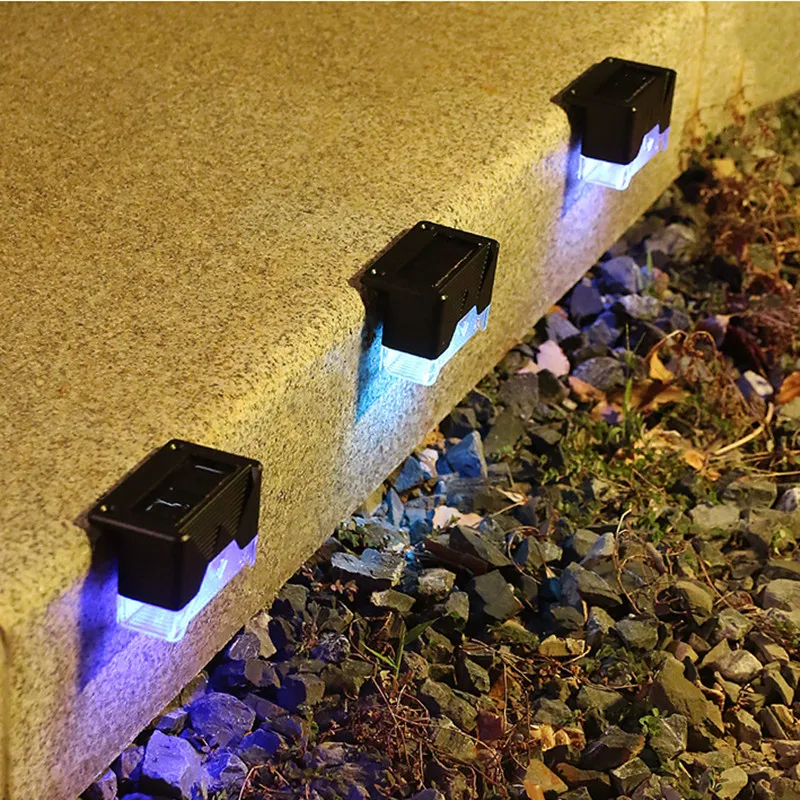 

Outdoor Garden Solar Step Lamps Passage Solar Lighting Terrace Decor 5Pcs Waterproof Guardrail Garden Courtyard Stair LED Light