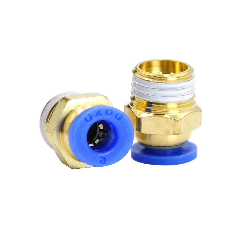 

Высокое качество, 30 шт, стандарт BSPT, внешний диаметр от 6 мм до 1/4 дюйма, пневматические разъемы, прямые односторонние фитинги