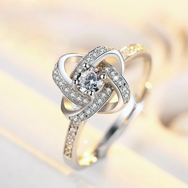 Новые ювелирные изделия из стерлингового серебра 925 пробы плетение лепестков