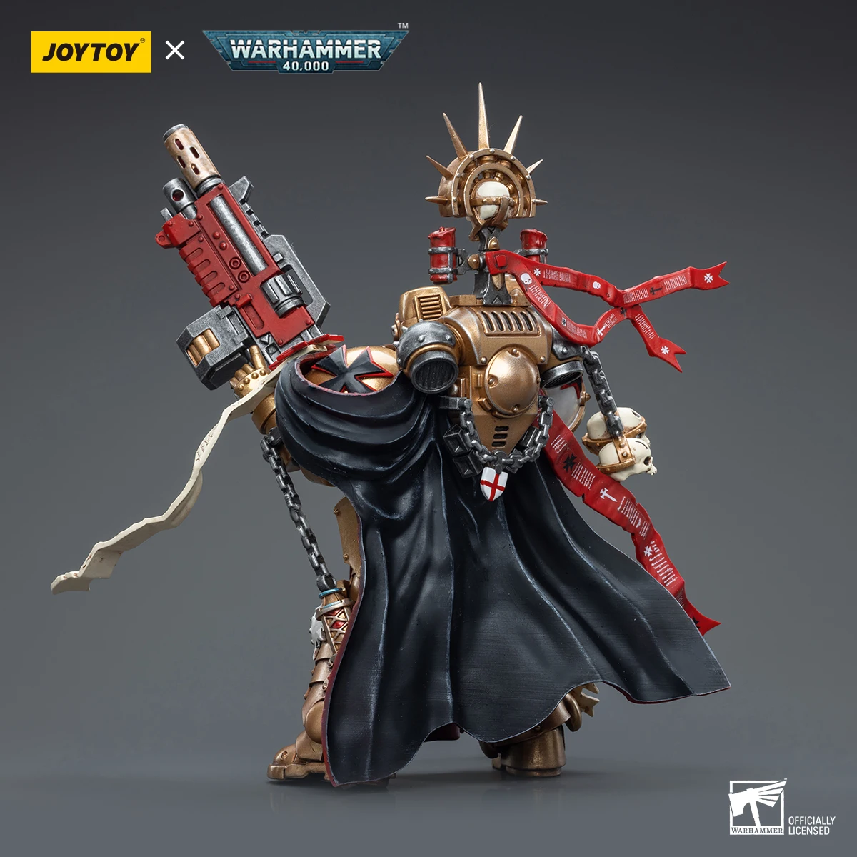 Фото JOYTOY Warhammer 1/18 экшн-фигурка черные тамплиеры высокий маршал вертлюг модель игрушка подарки для мальчика 3,75 дюйма №3