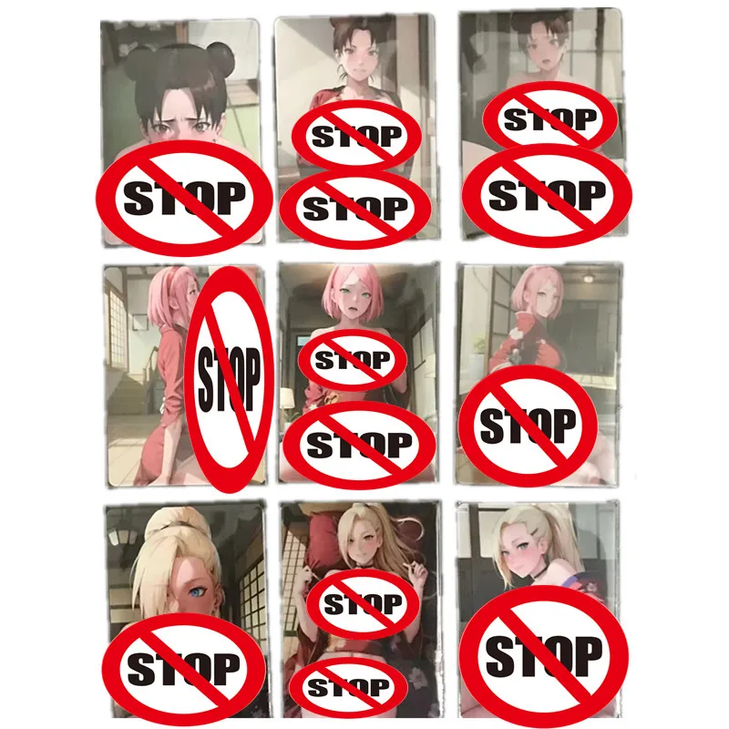 9 шт./комплект открытки-кимоно из аниме Наруто