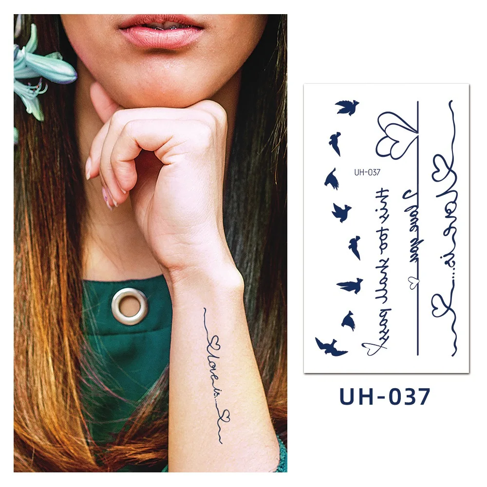 40 видов женское черное кружевное тату наклейка временные полосы дизайн боди-арт