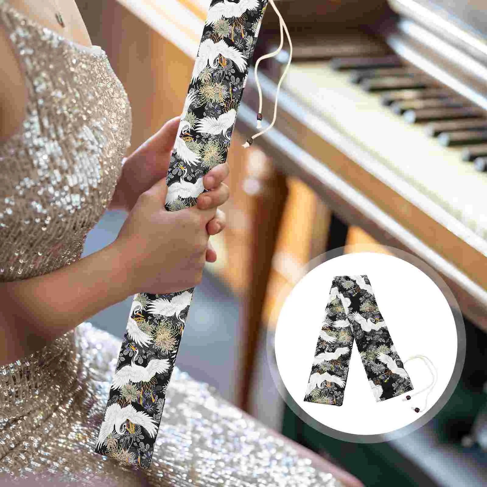 

Electric Blowpipe Dust Bag Storage Pouch Flute Cotton Tote Bags Wind Music Instrument Travel Carry