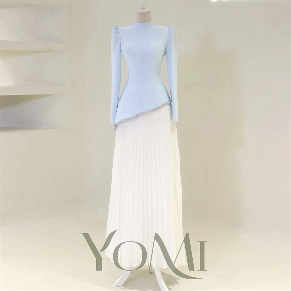 Вечерние платья YoMi трапециевидного силуэта Настраиваемые Длинные для свадьбы