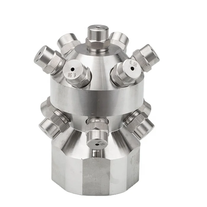 

360-degree multi-head full cone water spray bottle cleaning nozzle stainless steel spin washing tank nozzle