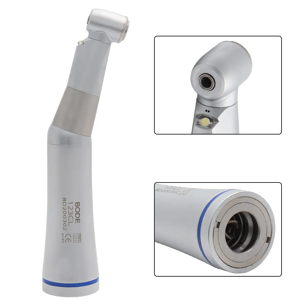

Dental LED Contra Angle Handpiece Low Speed Handpiece Inner Water Spray Self-powered Air Turbine
