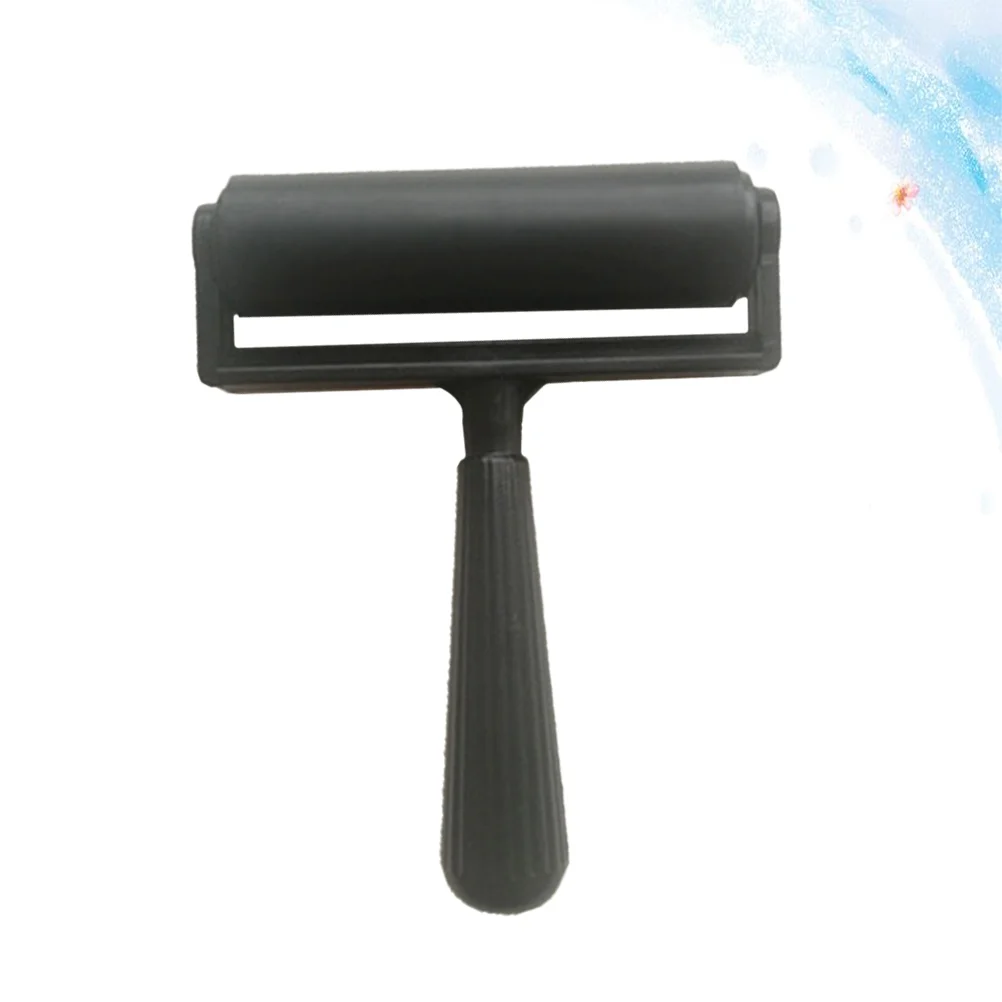 

Rubber Brayer Roller Brush Ink Applicator Craft Oil Painting Tool 10cm Black