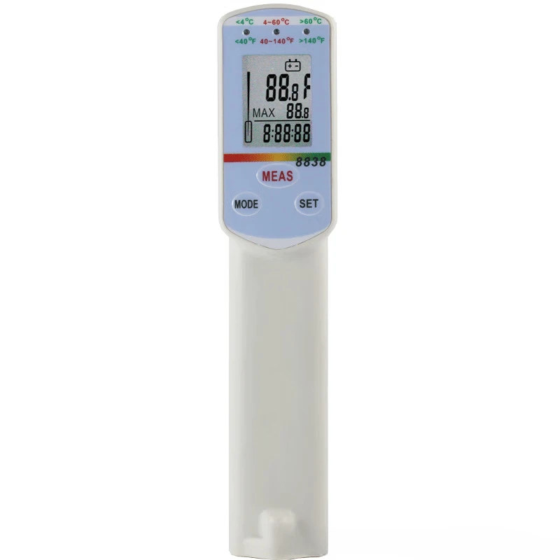 

Высокоточный инфракрасный термометр AZ8838, Бесконтактный Пищевой зонд, Диапазон измерения температуры воды:-40 °C ~ + 280 °C