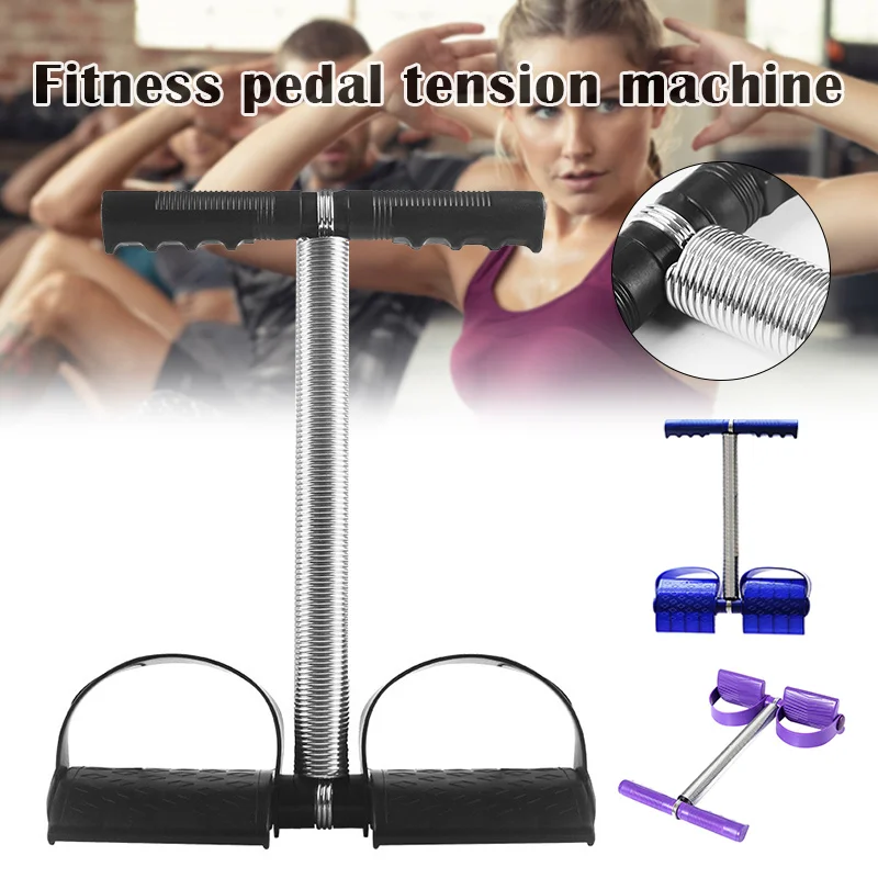 

NEW Elastic Sit Up Pull Rope Spring Tension Foot Pedal Abdomen Leg Exerciser Tummy Trimmer Equipment Stretching Slimming