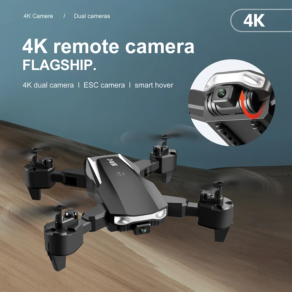 

2022 NEW S90 Drone 4k Profession HD Wide Angle ESC Camera 1080P WiFi Fpv Dual Cameras Height Keep Helicopter Toys PK S60 Drones