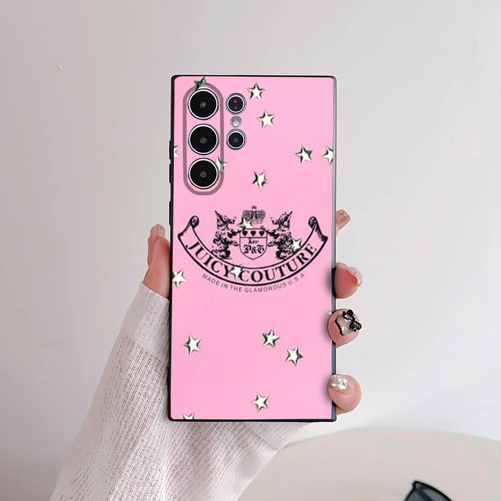 Чехол для телефона Juicy Couture Samsung Galaxy S25 S24 S22 S23 Ultra S21 S20 Plus 5G матовый нескользящий