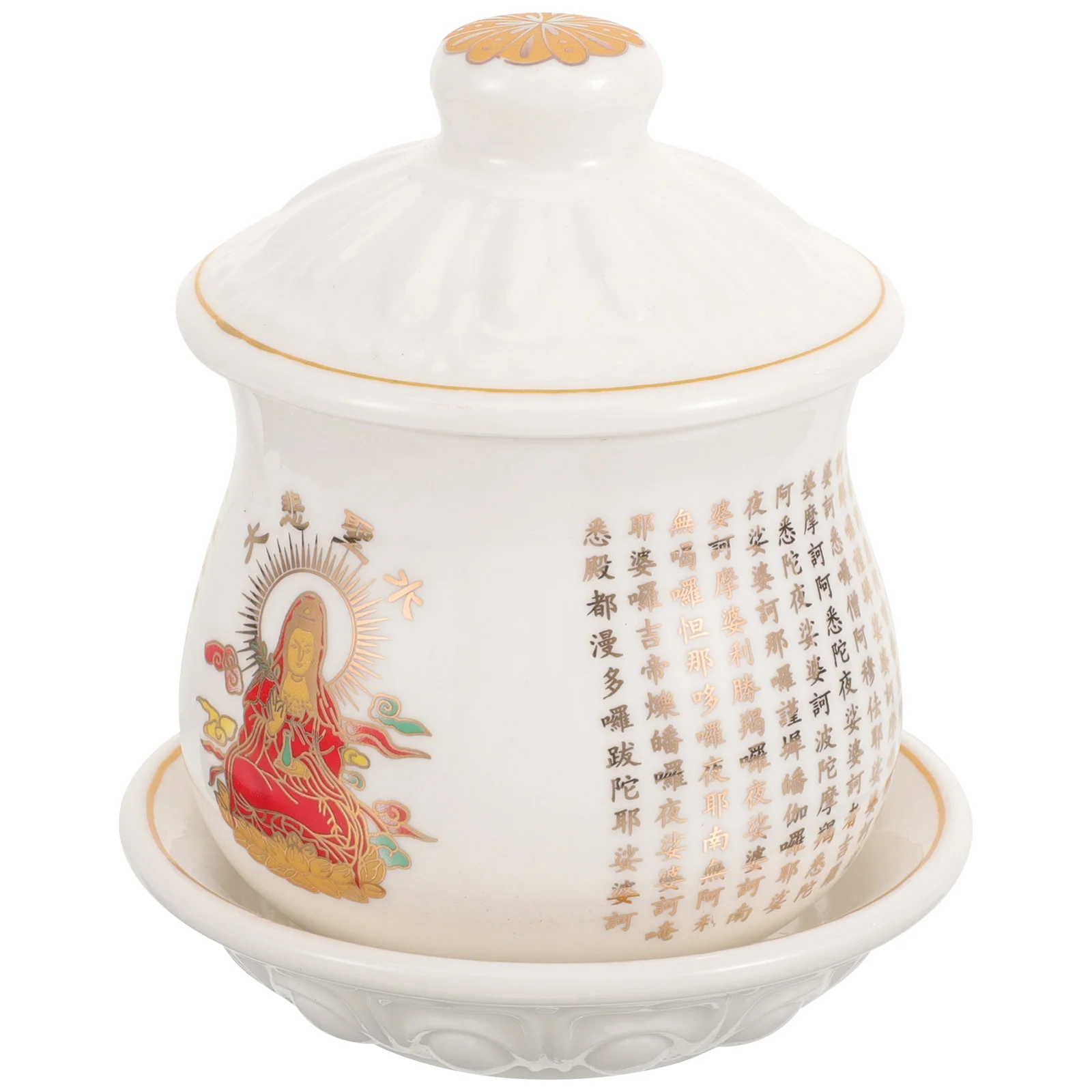 

Поклонение, чашка для воды, керамическая чашка для подачи воды, украшение для храма